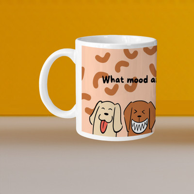 Printhorizon 101_VM Good Morning Cat L-R Ceramic Coffee Mug(330 ml)