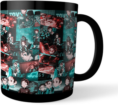 Morons Demon Slayer - Anime Graphics Collection - Black Patch Ceramic Coffee Mug(350 ml)
