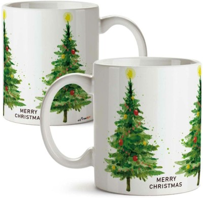 FirseBUY Merry Christmas Coffee Cup, (Model RN0667) Funny Christmas Ceramic Coffee Mug(325 ml)