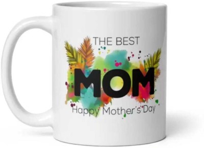 M Enterprises Happy Mother's Day Printed Ceramic Coffee Mug(350 ml)