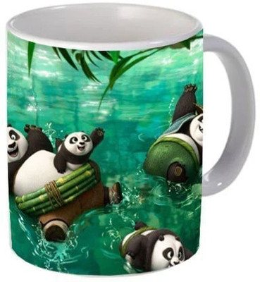 Mr UVD Kunfu Panda Cartoon - Birthday kids_MUGG Ceramic Coffee Mug(350 ml)