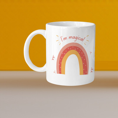 Printhorizon 101_Perfect for Coffee and Tea - Single Pack VM I Am Magical L Ceramic Coffee Mug(328 ml)