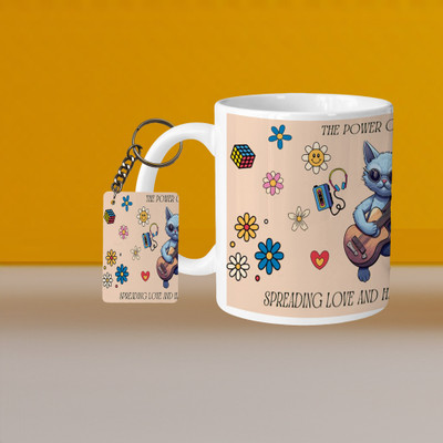 Hunter Studio 101_VM I'm Not A Panda L-R Ceramic Coffee Mug(330 ml, Pack of 2)