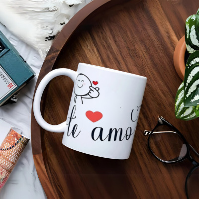 LokeshArt Best friend Quote Coffee/Tea/Cup Best Valentine's Day for Wife HusbanM_278 Ceramic Coffee Mug(325 ml)