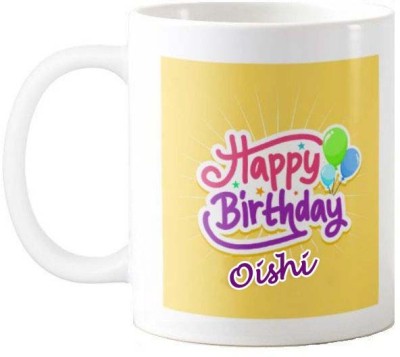 GNS Happy Birthday Gift for Oishi HBD Quote 078 Ceramic Coffee Mug(325 ml)