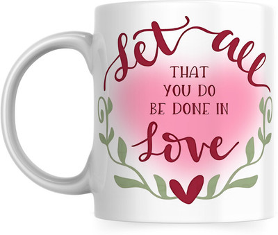 Udaygalleries Motivational Mindset 325ml White Coffee and Tea Cup with M_352 Ceramic Coffee Mug(325 ml)