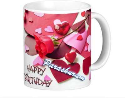 Exocticaa Romantic Happy Birthday Gift for Parashuram I Love You 091 Ceramic Coffee Mug(325 ml)