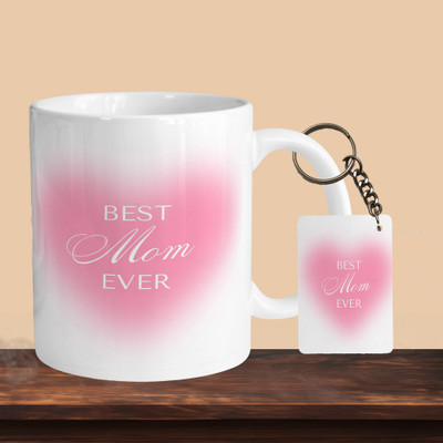 VM MALL 101_Best Mom Pink R-R Ceramic Coffee Mug(330 ml)
