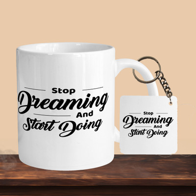 VM MALL 101_Stop Dreaming And Start Doing R-S Ceramic Coffee Mug(330 ml)