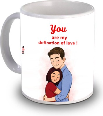 ME&YOU Beautiful Printed Coffee For Wife, Brother,Girlfriend|Coffee (350ml) Ceramic Coffee Mug(320 ml)