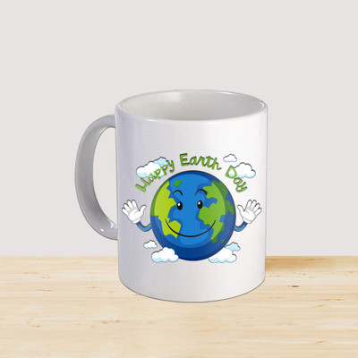 PaMeG World Environment Day Quote Printed Coffee (Ceramic/325ml) WEDMU-02 Ceramic Coffee Mug(325 ml)