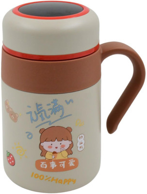 Lipzie 550ML Stainless Steel Vacuum Insulated Bottle | Double Wall Thermal Flask Plastic Coffee Mug(550 ml)