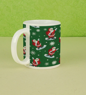 Special Trend Hub Merry Santa Claus Pattern for a Bright Christmas Season Full Printed Coffee Ceramic Coffee Mug(250 ml)