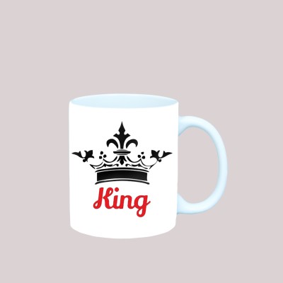 AGARWAL GIFT GALLERY Queen And King Coffee_652 Ceramic Coffee Mug(325 ml)