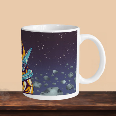 Print Ginnie 101_Astro Cat R Ceramic Coffee Mug(325 ml)