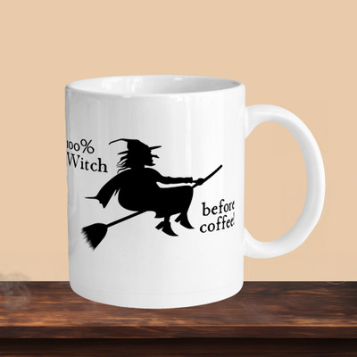 Printhorizon 101_Witch R Ceramic Coffee Mug(330 ml)