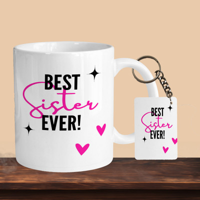 Print Ginnie 101_Best Sister Ever R-R Ceramic Coffee Mug(325 ml)