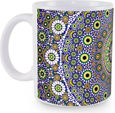 KOLOROBIA Magnificent Moroccan Ceramic Coffee Mug(325 ml)