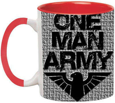 ARTBUG One Man Army -1888-Red Ceramic Coffee Mug(350 ml)