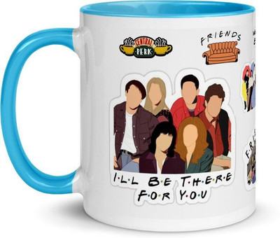 TAJNAN TAJ-FRDZ-BLUE Ceramic Coffee Mug(350 ml)