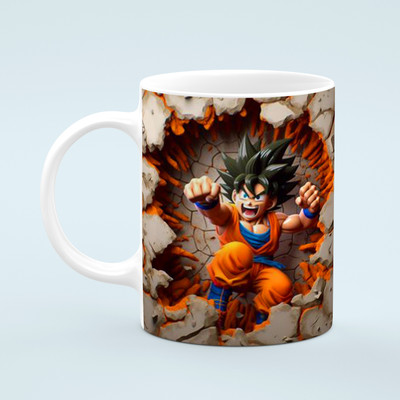 ASvik Creation DBZ-3 Anime Printed | Stylish Ceramic Coffee for Home, Office & Gifting Ceramic Coffee Mug(330 ml)