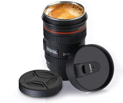 Attilio 2 Lids 350ml Stainless Steel Insulated Cup Style Tea or Coffee Plastic Coffee Mug(480 ml)