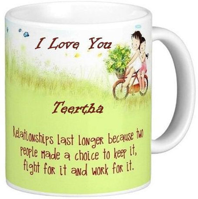 sublix Mug 325 ml pack of 1 SHASHIBHUSHAN_MUG078 Ceramic Coffee Mug(325 ml)