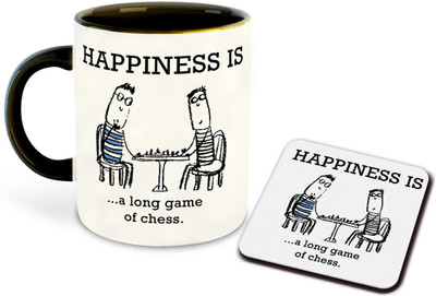 FLEXERSTYLE NEW2025-Mug Chess-CMC-325 ml pack of 1 _NEW Ceramic Coffee Mug(325 ml, Pack of 2)