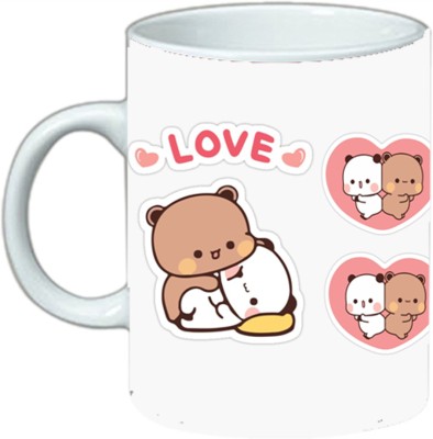 Solo Gift Bubu and Dudu mug 012 Ceramic Coffee Mug(300 ml)