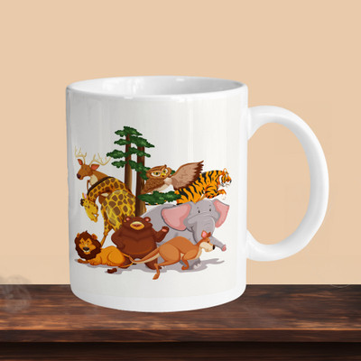 VM MALL 101_Animals R Ceramic Coffee Mug(330 ml)
