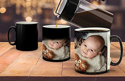 Convay Magic Ceramic Coffees/ Servers with Photos for Valentine Day Ceramic Coffee Mug(330 ml)