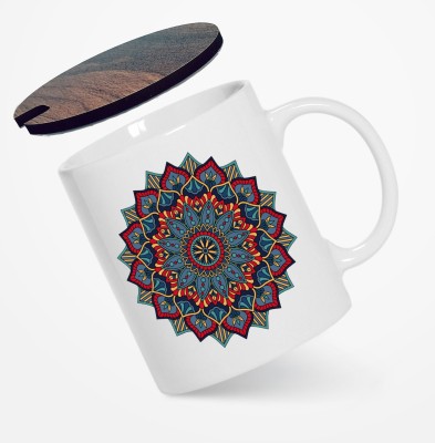 Blessaro MandalaCup1 Ceramic Coffee Mug(330 ml)