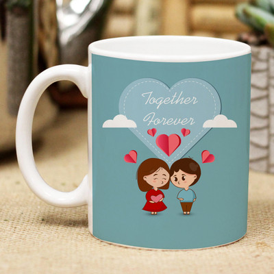 Flipkart SmartBuy Together Forever Valentines day Ceramic Coffee Mug(300 ml)