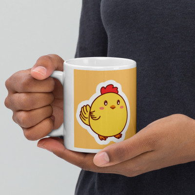 Mr UVD Yellow chicken_MUGG Ceramic Coffee Mug(350 ml)