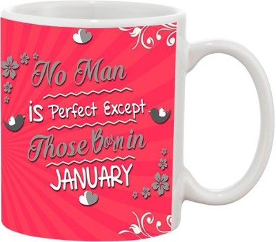 ARTBUG Man Born in January - 828 Ceramic Coffee Mug(350 ml)