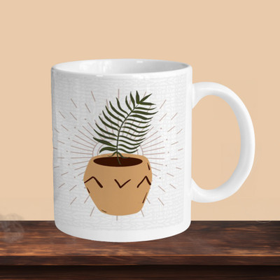 VM SHOPPING MALL Morning 01 R Ceramic Coffee Mug(330 ml)