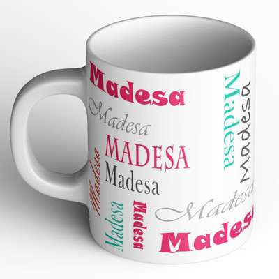 Abaronee 1010_Madesa b004 in name 001 Ceramic Coffee Mug(350 ml)