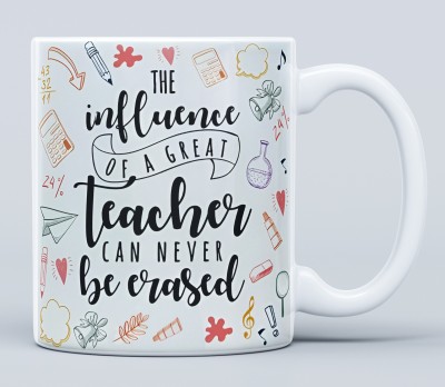 Print My Vibe Happy Teachers Day Gifts, Printed Perfect Teachers Day Gift for Best Teacher-61 Ceramic Coffee Mug(350 ml, Pack of 4)