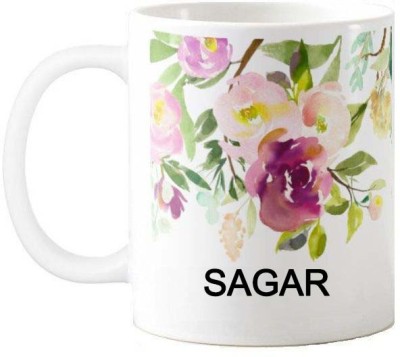 Exocticaa Happy Birthday Gift for Sagar 076 Ceramic Coffee Mug(325 ml)