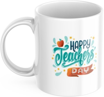 FAZAKA Happy Teachers Day Gifts,Printed Gifts Your Favorite Teacher Ceramic Coffee Mug(325 ml)