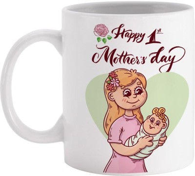 Elegaci Gifts Happy Mother's Day,Mother Day Gift,Mug Gift for mom,Printed,1 {H MD-019} Ceramic Coffee Mug(320 ml)