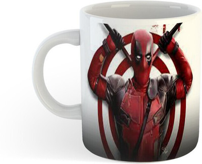 FLEXERSTYLE NEW2025_All Day New Printed Deadpool Ceramic Coffee 23 Ceramic Coffee Mug(330 ml)