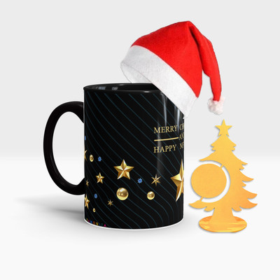 Fifth and Moon C-BLK-MCT-38 Ceramic Coffee Mug(320 ml, Pack of 3)