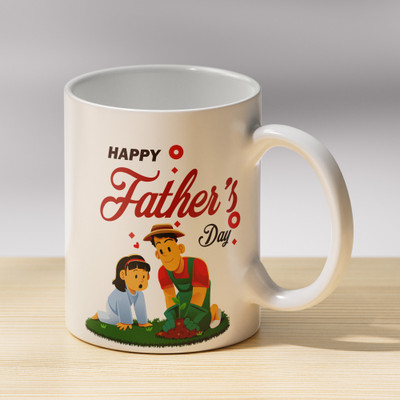 Tanisha Craft Happy Father's DayGifts for Dad-Papa Gifts,Gift for Daddy on Father's Day Ceramic Coffee Mug(330 ml)