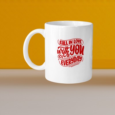 VM SHOPPING MALL VM Sea L Ceramic Coffee Mug(300 ml)