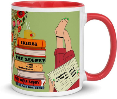 TAJNAN TAJ-BOOKMUG Ceramic Coffee Mug(350 ml)