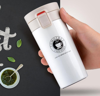 HR SOPPY Double Walled Travel Vacuum Insulation Stainless Steel Coffee Stainless Steel Coffee Mug(400 ml)