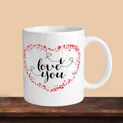 Print Ginnie 101_I Love You 01 R Ceramic Coffee Mug(325 ml)