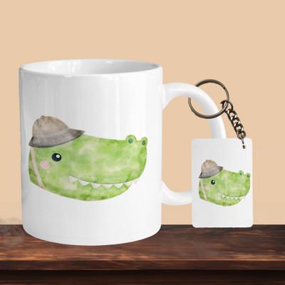 Printhorizon 101_Croc R-R Ceramic Coffee Mug(330 ml, Pack of 2)