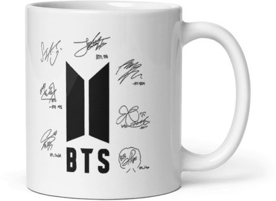 Mr UVD BTS Signature BTS BTS Sipper Bangtan Boys Vogue Music Band_MUGG Ceramic Coffee Mug(350 ml)